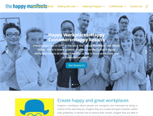 Tablet Screenshot of happymanifesto.com